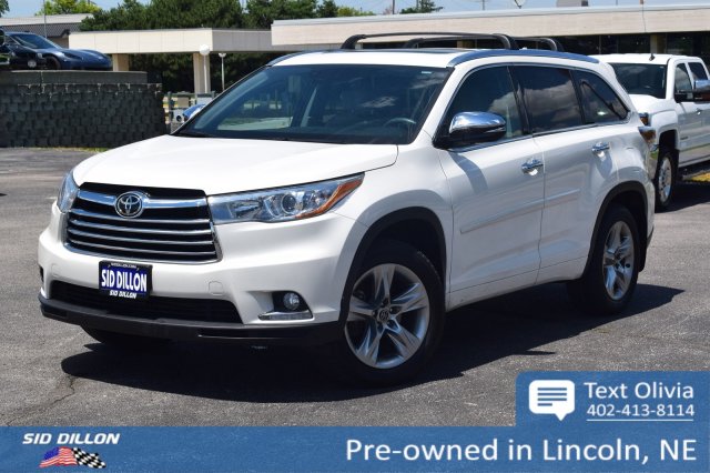 Sid Dillon Lincoln Ne >> Pre Owned 2016 Toyota Highlander Limited Platinum Awd Sid Dillon Lincoln Ne >> Pre Owned 2016 Toyota Highlander Limited Platinum Awd
